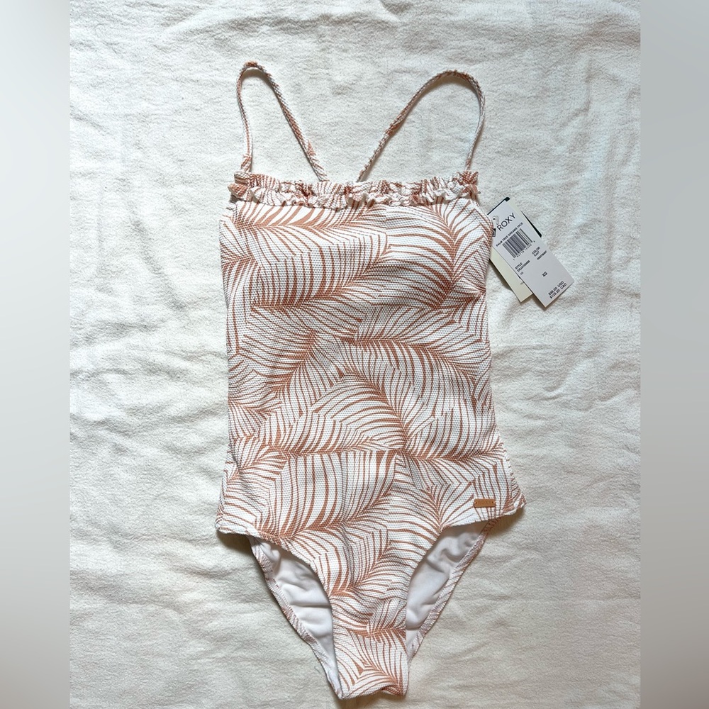 NWT Roxy Palm Tree Dreams One Piece Swimsuit X-Small